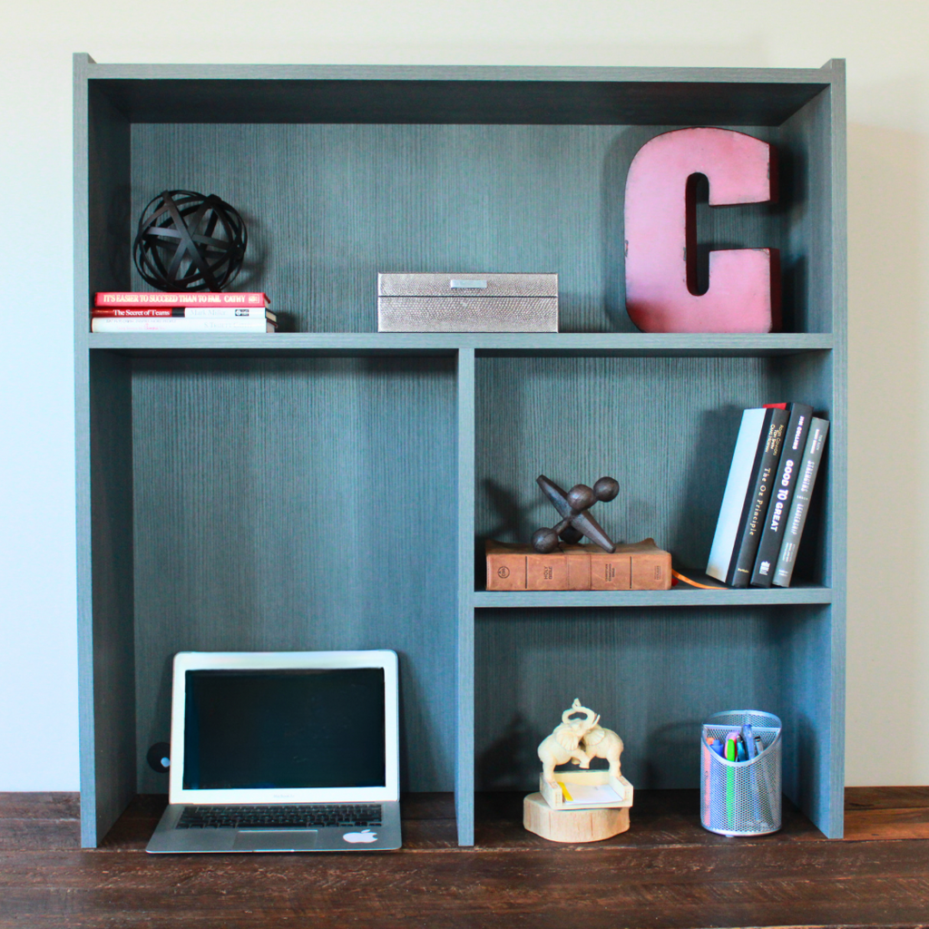 Gray 40”H Desk Hutch - UM